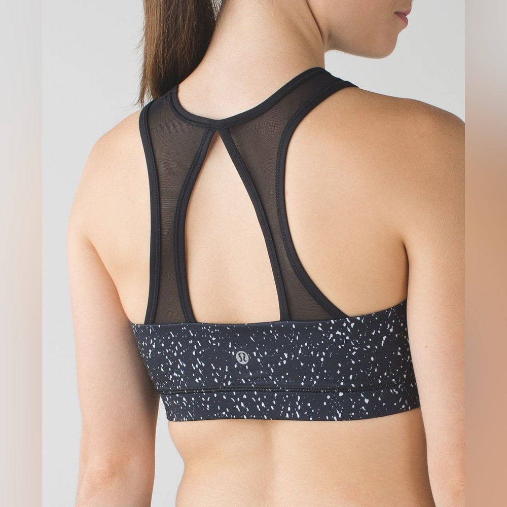 LULULEMON HIGH NECK MESH SPORTS BRA